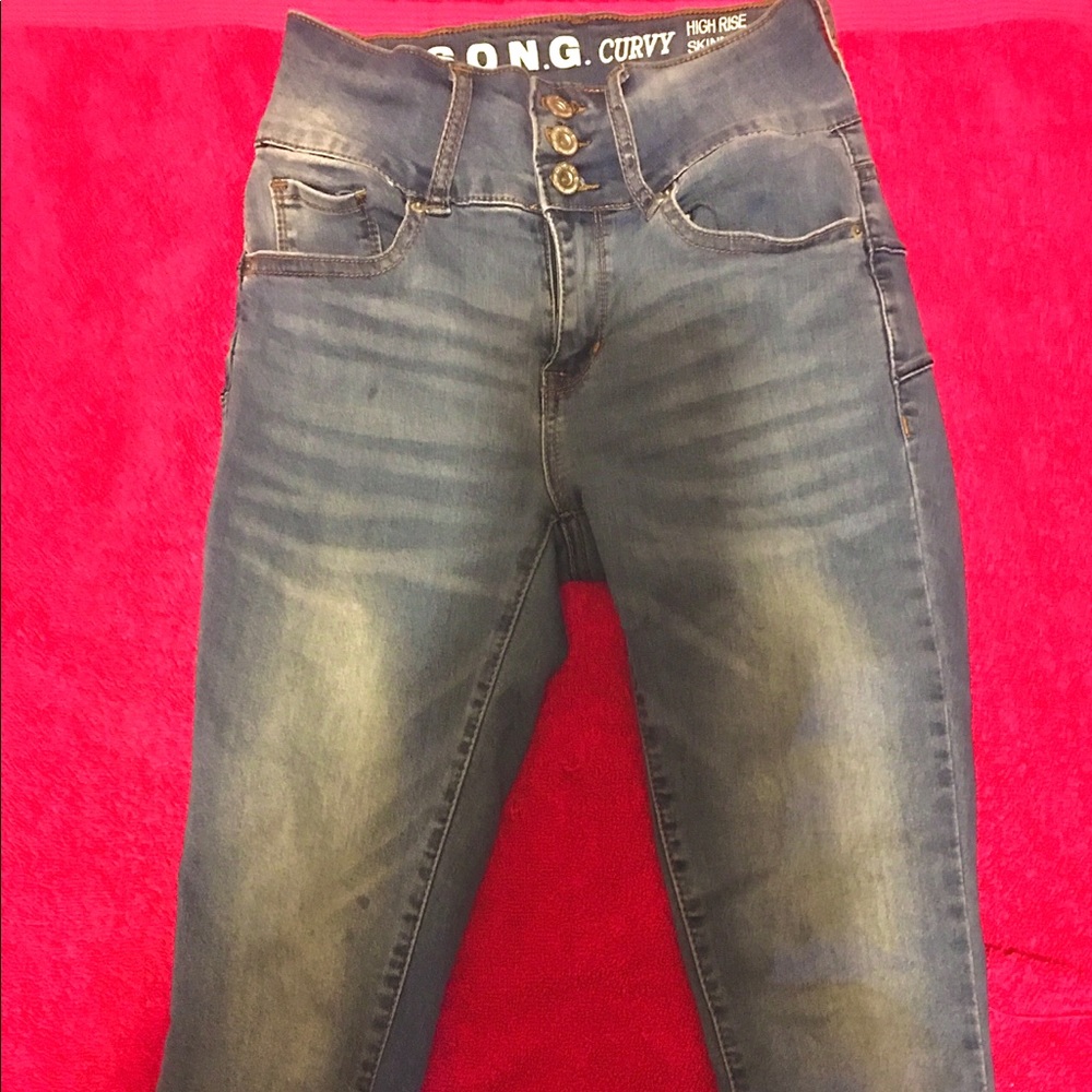 High rise jeans
